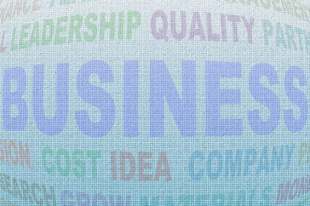 business word  with related letter backgroundの写真素材