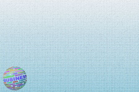 business word globe with related letter background