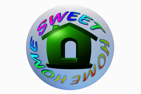 home sweet home icon designの写真素材