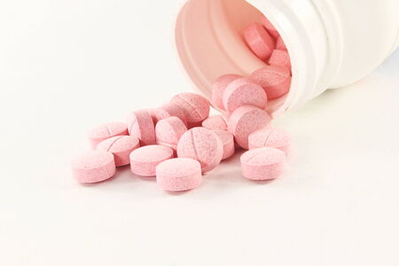 medicine  pill tablet in white background
