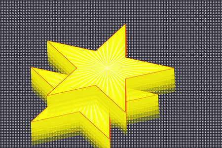 3 d star designの写真素材
