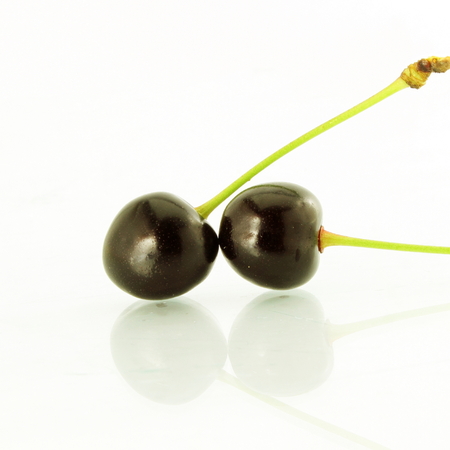 cherry fruit in white background