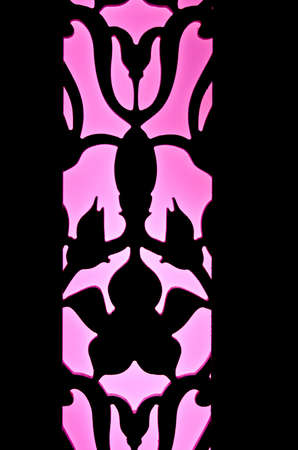 Pink silhouette pattern artworkの写真素材