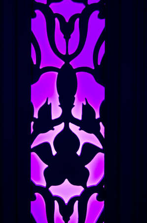 Violet silhouette pattern artworkの写真素材