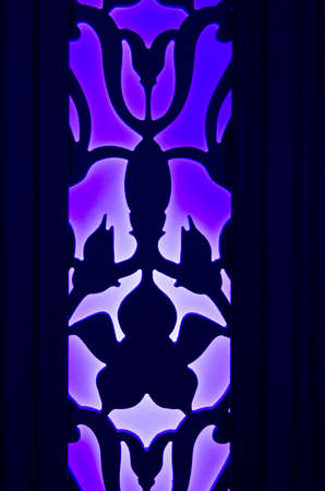 Purple silhouette pattern artworkの写真素材