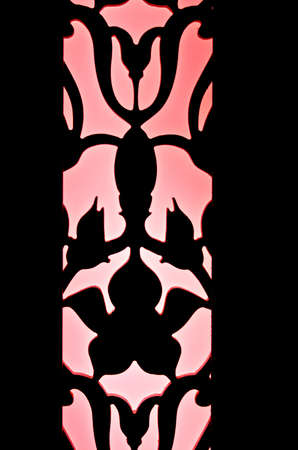 Pink silhouette pattern artworkの写真素材