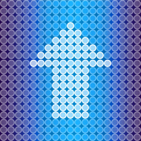 Blue light Arrow background, create by vectorのイラスト素材