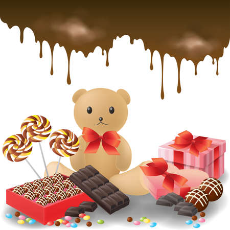 Valentine gifts collection, create by vectorのイラスト素材