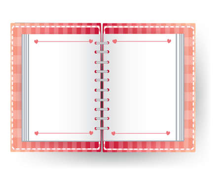Love diary with no line, create by vectorのイラスト素材
