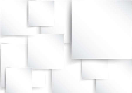 Square element on white paper with shadow, create by vectorのイラスト素材