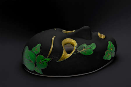 Side of Evil Opera Mask illustrationの写真素材