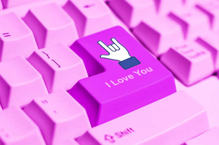 A finger sign for saying の写真素材