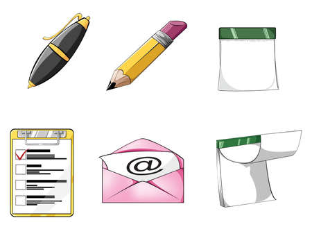 Office icon set 1 with rich detailのイラスト素材