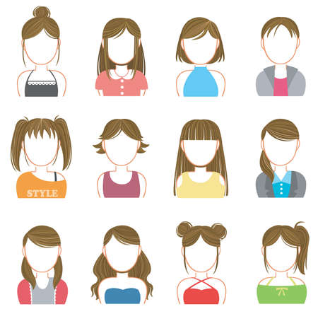 Women makeup and fashion icon collection setのイラスト素材