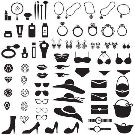 Silhouette woman fashionのイラスト素材
