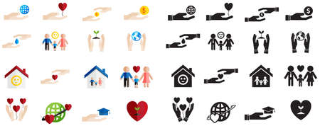 Various type of silhouette のイラスト素材