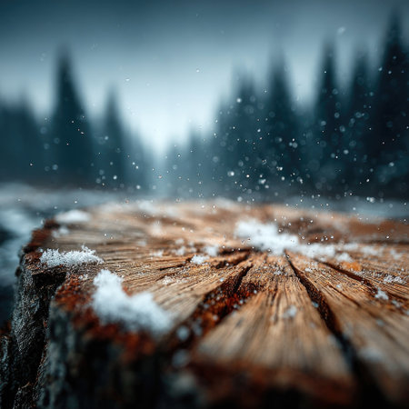 A snow-covered round log lies on the ground, with a forested background, shallow depth of field, close-up, macro photography, professional-quality photography, high depth of focus, high resolution, shot with a Sony A7 camera and lens, with a bokeh effect at f/5.6 aperture, ISO 400, and a shutter speed of 32 seconds. --chaos 30 --stylize 750 --v 7 Job ID: b9f56f2d-69af-4fb1-8e5b-9da79b56ee54の素材