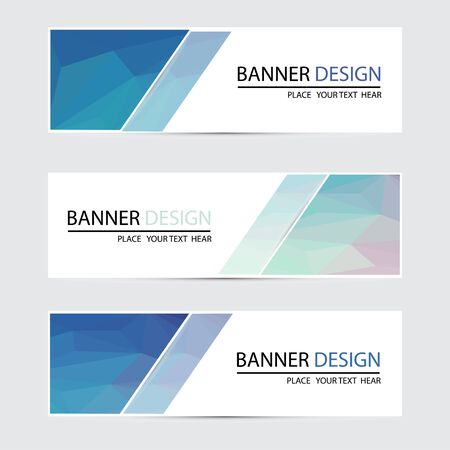 A set of vector banners design.のイラスト素材