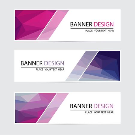 A set of vector banners design.のイラスト素材