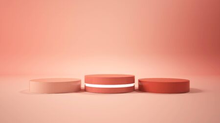 Modern minimalist mockup podium displayの写真素材