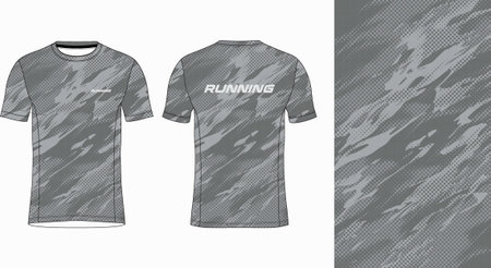 T-shirt template for soccer jersey, football kit or training uniformのイラスト素材