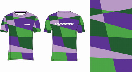 Soccer jersey template for sublimation printing. Vector Illustrationのイラスト素材