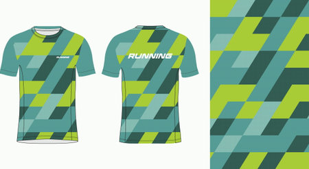 Soccer jersey template for football kit with front and back view. Vector Illustrationのイラスト素材