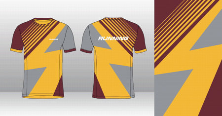 Soccer jersey template for sportswear. Vector Illustration.のイラスト素材