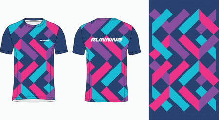 Soccer jersey template for sublimation printing. Vector illustration.のイラスト素材