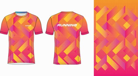 Soccer jersey template for football kit or soccer uniform. Vector Illustrationのイラスト素材