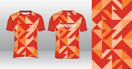 Soccer jersey template for football kit or soccer uniform. Front and back view of soccer shirt.のイラスト素材