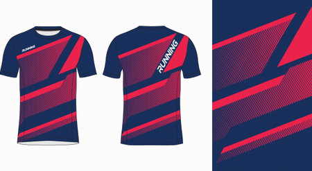 Soccer jersey or football kit template for sportswear. Vector illustrationのイラスト素材