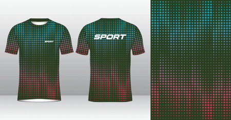 Soccer jersey or football kit template for sportswear. Design for football kit.のイラスト素材