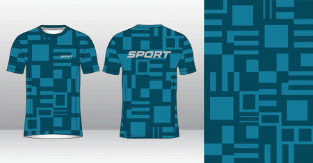 Soccer jersey template for football kit or soccer uniform. Vector Illustrationのイラスト素材