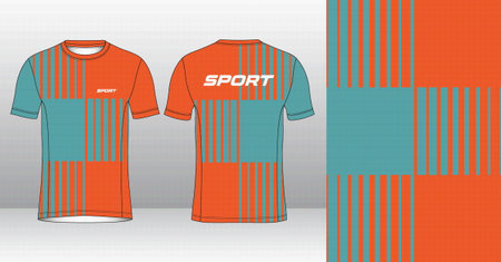 Soccer jersey template for football kit or soccer uniform. Vector Illustration.のイラスト素材