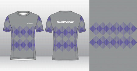 Soccer jersey template for sublimation printing. Vector Illustrationのイラスト素材