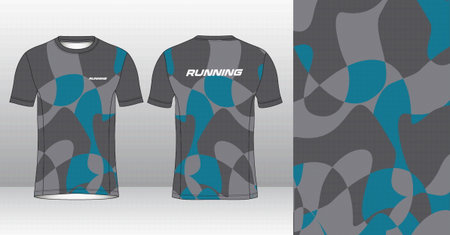 Soccer jersey template for sublimation printing. Vector Illustrationのイラスト素材