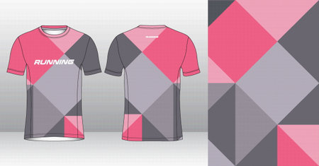 Soccer jersey template for sportswear. Vector Illustration.のイラスト素材