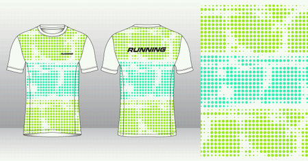 Soccer jersey template for sportswear. Design for football kit or soccer uniform.のイラスト素材