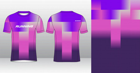 Soccer jersey template for sublimation printing. Vector Illustrationのイラスト素材