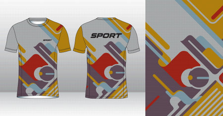 Soccer jersey template for football kit or soccer uniform. Vector illustrationのイラスト素材