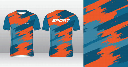 Soccer jersey or football kit template for sportswear. Vector Illustrationのイラスト素材