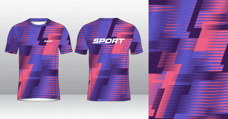 Soccer jersey template for sublimation printing. Vector Illustrationのイラスト素材