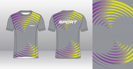 Soccer jersey template for football kit or soccer uniform. Vector Illustrationのイラスト素材