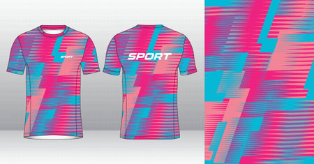 Soccer jersey or football kit template for sportswear. Vector Illustrationのイラスト素材