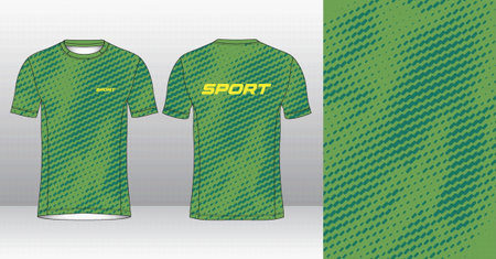 Soccer jersey or football kit template for football kit. Vector Illustration.のイラスト素材