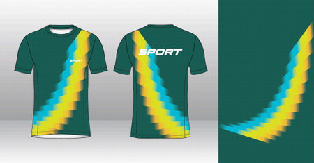 Soccer jersey or football kit template for sportswear. Vector Illustrationのイラスト素材