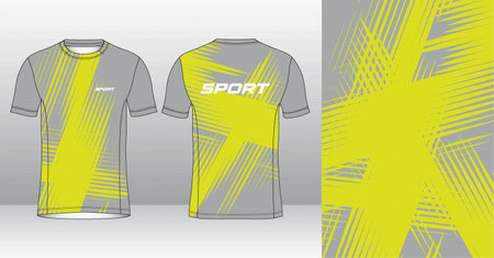 T-shirt sport jersey template for football kit or soccer kit. Vector Illustrationのイラスト素材
