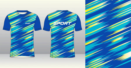 Soccer jersey template for football kit or soccer uniform. Design for football kit or sports uniform.のイラスト素材