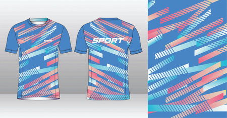 T-shirt sport jersey template for football kit or soccer kit.のイラスト素材